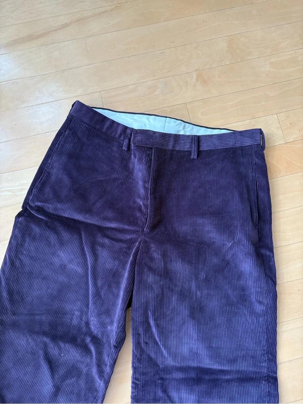 Noah Purple Corduroy Trousers